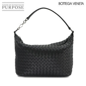 Bottega Veneta Intrecciato Handbag Leather Bag Black
